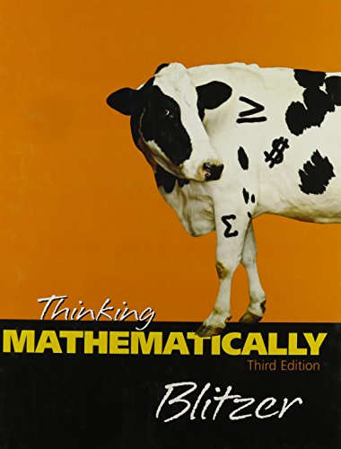 9780131920118: Thinking Mathematically