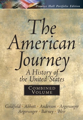 Stock image for The American Journey : A History of the United States for sale by Better World Books: West