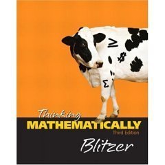 9780131921252: Thinking Mathematically