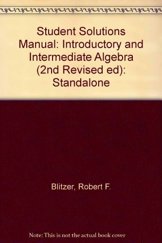 9780131921795: Student Solutions Manual-Standalone