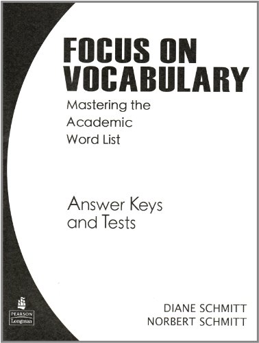 Stock image for Focus on Vocabulary Teachers Manual for sale by Better World Books Ltd