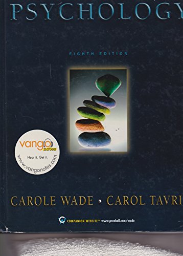 Psychology (9780131926844) by Carole Wade; Carol Tavris