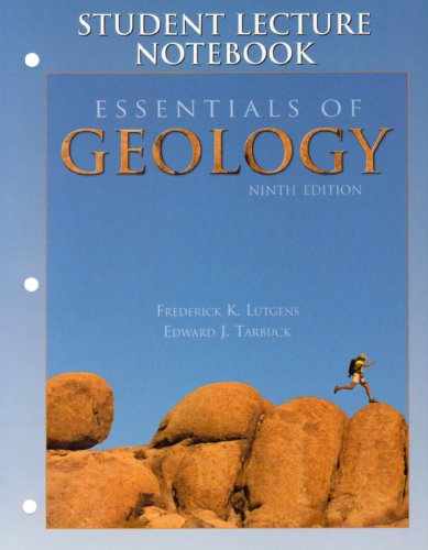 Stock image for Essentials of Geology: Student Lecture Notebook, 9th for sale by a2zbooks