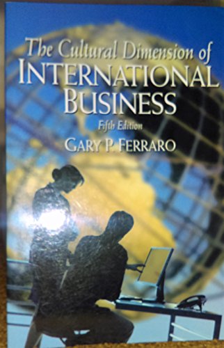 Stock image for The Cultural Dimension of International Business (5th Edition) Ferraro Professor Emeritus, Gary for sale by Aragon Books Canada