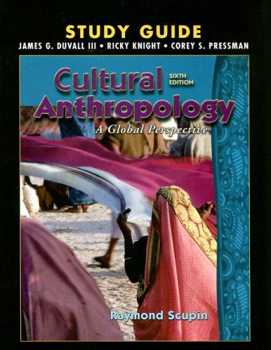 Imagen de archivo de Cultural Anthropology Study Guide: A Global Perspective a la venta por Iridium_Books