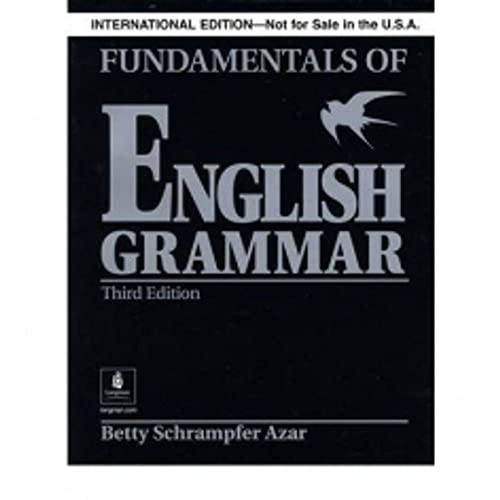 Stock image for Fundamentals of English Grammar Without Answer Key (Black), International Version, Azar Series for sale by ThriftBooks-Dallas