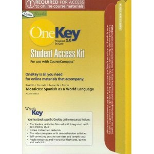 Imagen de archivo de OneKey 2.0 with Quia Blackboard, Student Access Kit, Mosaicos a la venta por BookHolders