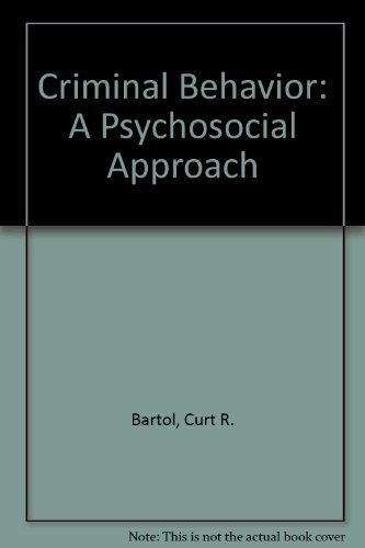 Beispielbild fr Criminal behavior: A psychosocial approach zum Verkauf von Wonder Book