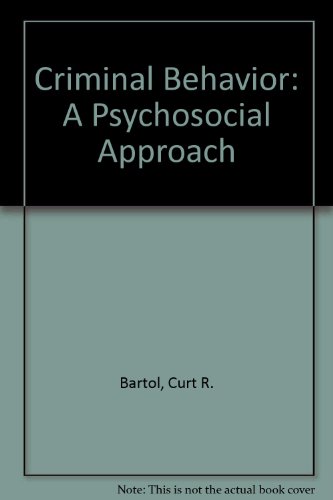 Stock image for Criminal behavior: A psychosocial approach for sale by Wonder Book