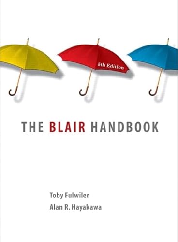 Beispielbild fr The Blair Handbook zum Verkauf von BookHolders