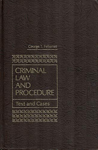 9780131934412: Criminal law and procedure: Text and cases (Prentice-Hall series in criminal justice)