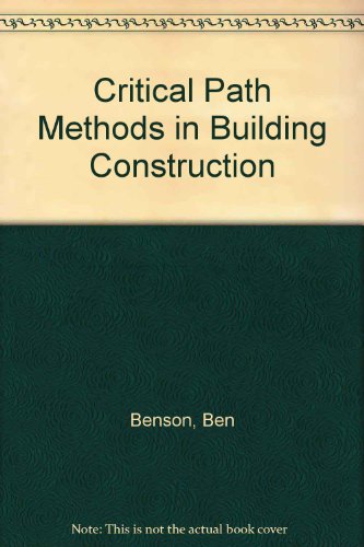 Imagen de archivo de Critical path methods in building construction a la venta por Wonder Book