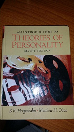 Beispielbild fr An Introduction to Theories of Personality (7th Edition) zum Verkauf von Goodwill of Colorado