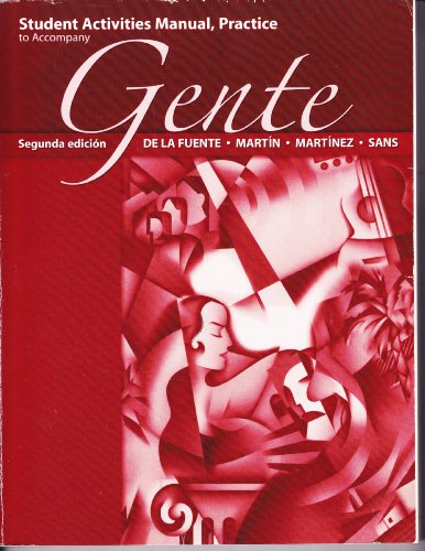 9780131944152: Gente Student Activities Manual (Spanish Edition)