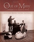 Beispielbild fr Out of Many Vol. 2 : A History of the American People zum Verkauf von Better World Books