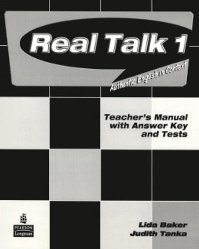 Imagen de archivo de Real Talk 1 Teacher's Manual with Answer Key and Tests a la venta por Decluttr
