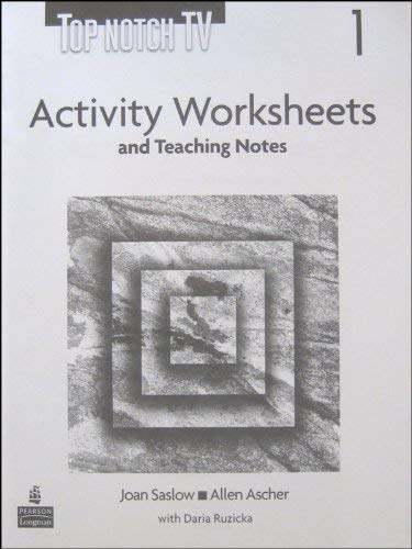 Stock image for Top Notch TV 1 Activity Worksheets and Teaching Notes (Top Notch) for sale by Swan Trading Company