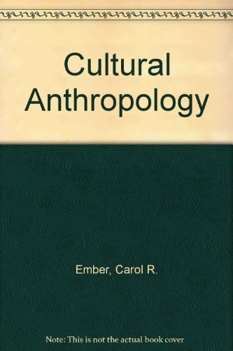 Beispielbild fr Cultural Anthropology zum Verkauf von Wonder Book