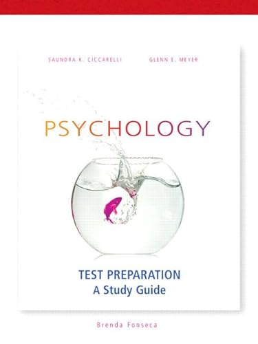 Beispielbild fr Psychology: Test Preparation zum Verkauf von Wonder Book