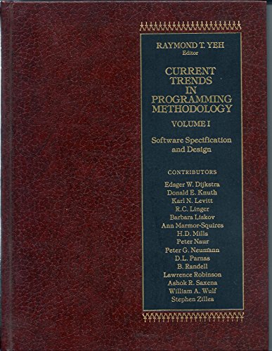 9780131957015: Current Trends in Programming Methodology, Vol. 1: Software Specification and Design