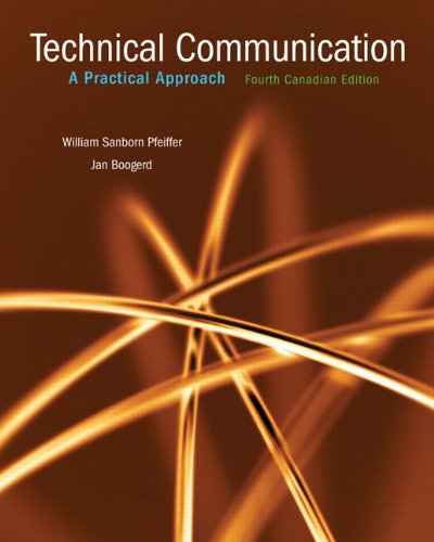 Imagen de archivo de Technical Communication, Fourth Canadian Edition a la venta por Better World Books