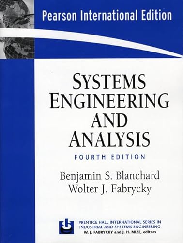 9780131963269: Systems Engineering and Analysis: International Edition