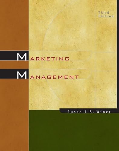 Beispielbild fr Marketing Management zum Verkauf von Wonder Book