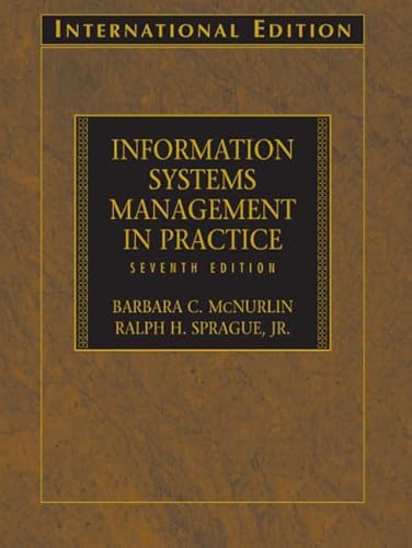 9780131968776: Information Systems Management in Practice: International Edition