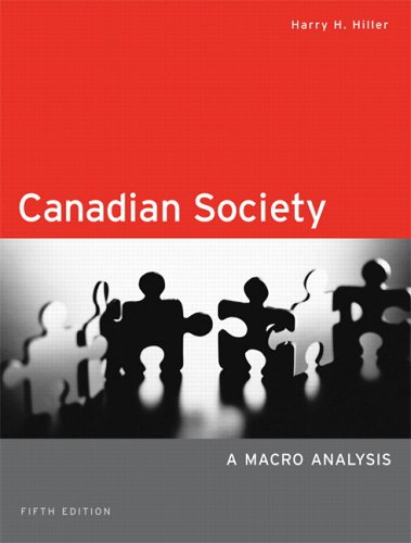 Imagen de archivo de Canadian Society : A Macro Analysis a la venta por Better World Books