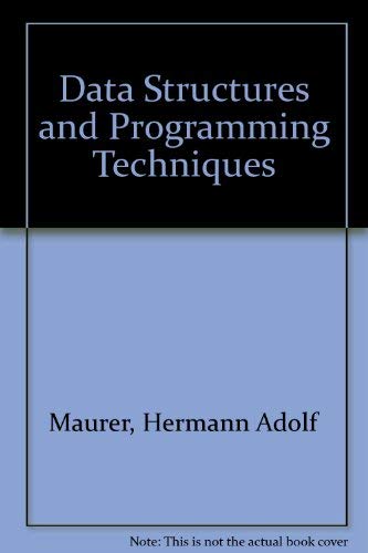 9780131970380: Data Structures and Programming Techniques
