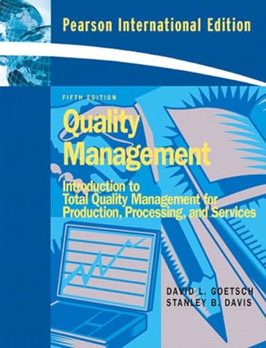 Beispielbild fr Quality Management: International Edition zum Verkauf von WorldofBooks