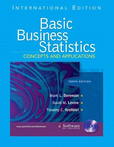 Stock image for Basic Business Statistics : Concepts and Applications for sale by Better World Books Ltd