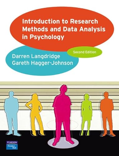 9780131982031: Introduction to Research Methods and Data Analysis in Psychology