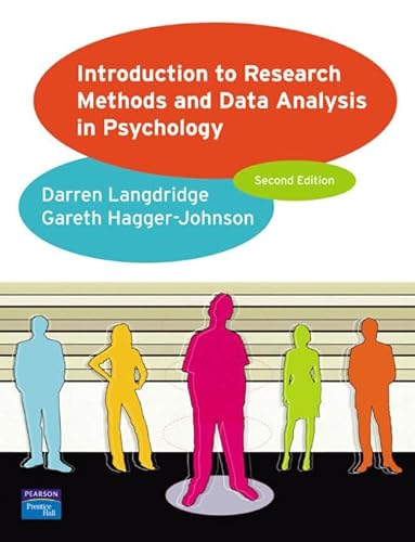 9780131982031: Introduction to Research Methods and Data Analysis in Psychology