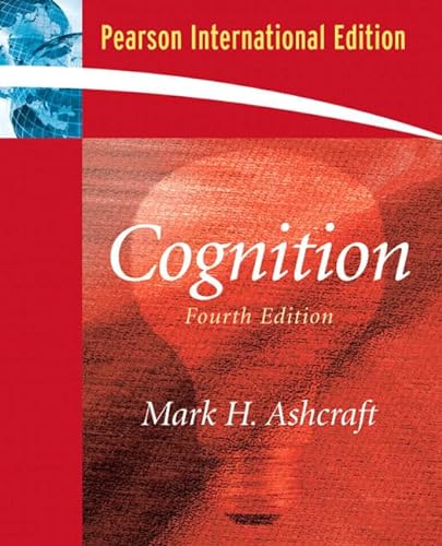 Beispielbild fr Cognition: International Edition zum Verkauf von AwesomeBooks