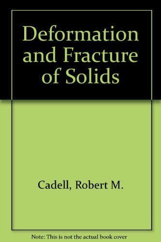 Imagen de archivo de Deformation and Fracture of Solids a la venta por ThriftBooks-Atlanta