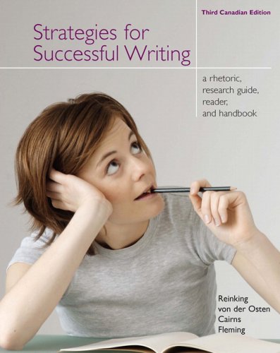 Imagen de archivo de Strategies for Successful Writing: A Rhetoric, Research Guide, Reader, and Handbook, Third Canadian Edition (3rd Edition) a la venta por ThriftBooks-Dallas