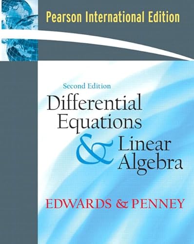 Stock image for DIFFERENTIAL EQUATIONS AND LINEAR ALGEBRA PIE for sale by Iridium_Books