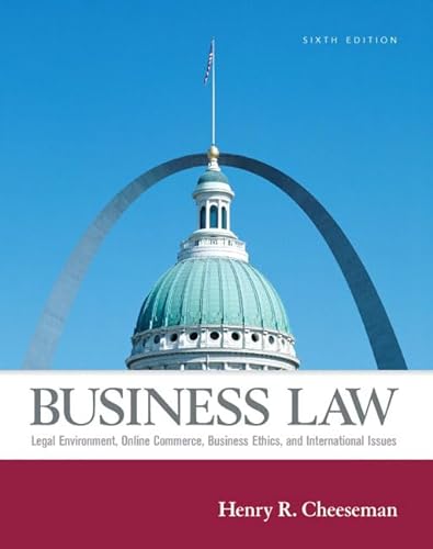 9780131984936: Business Law: United States Edition