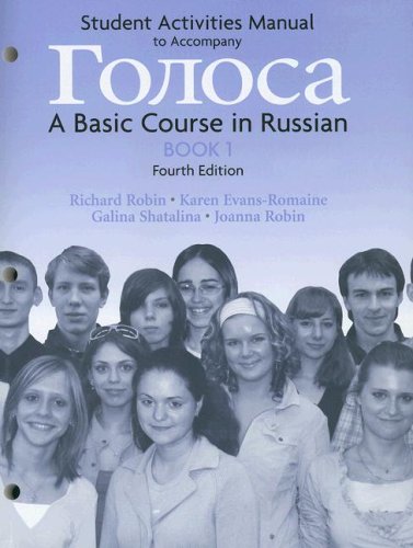 Beispielbild fr Golosa: Book 1: Student Activities Manual (Russian Edition) zum Verkauf von SecondSale