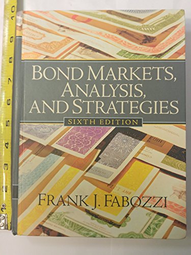 Imagen de archivo de Bond Markets, Analysis, and Strategies a la venta por ThriftBooks-Atlanta