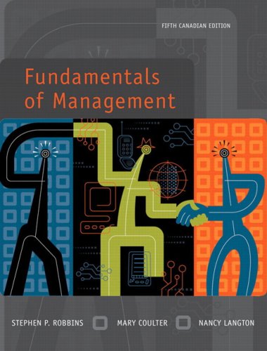 Stock image for Fundamentals of Management, Fifth Canadian Edition (5th Edition) for sale by ThriftBooks-Atlanta