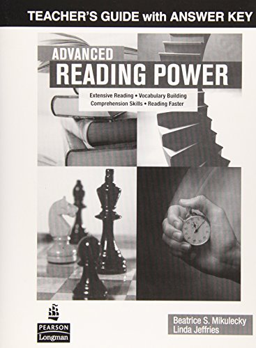 Beispielbild fr Advanced Reading Power: Teacher's Guide with Answer Key zum Verkauf von Better World Books