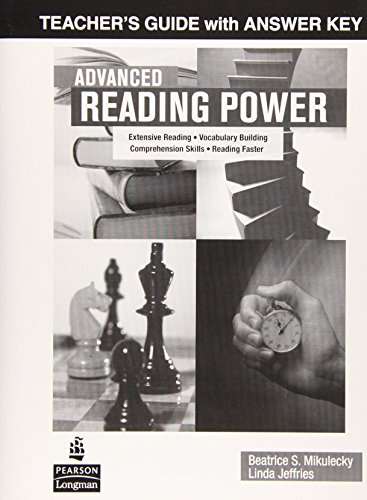Stock image for Advanced Reading Power: Teachers Guide with Answer Key for sale by Zoom Books Company
