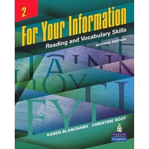 Beispielbild fr For Your Information 2: Reading and Vocabulary Skills, Second Edition zum Verkauf von BooksRun