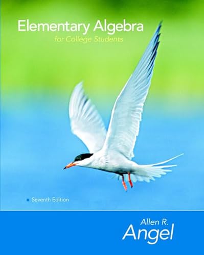 Stock image for Elementary Algebra for College Students for sale by Wonder Book