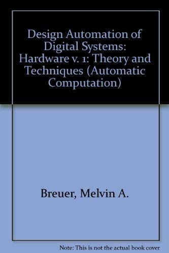 Beispielbild fr Design automation of digital systems zum Verkauf von Wonder Book