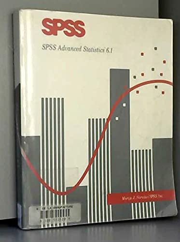 Imagen de archivo de SPSS Advanced Statistics 6.1 a la venta por The Maryland Book Bank