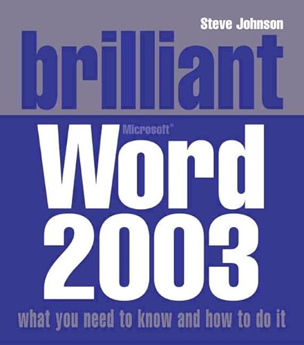 Stock image for Brilliant Word 2003 for sale by WorldofBooks