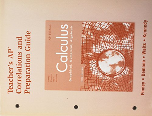 Stock image for Calculus: Graphical, Numerical, Algebraic, 3rd Edition for sale by Wizard Books